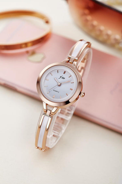 ladies dress watches New Fashion Rhinestone Watches Women Luxury Brand Stainless Steel Brac –  SKDF Shirt
